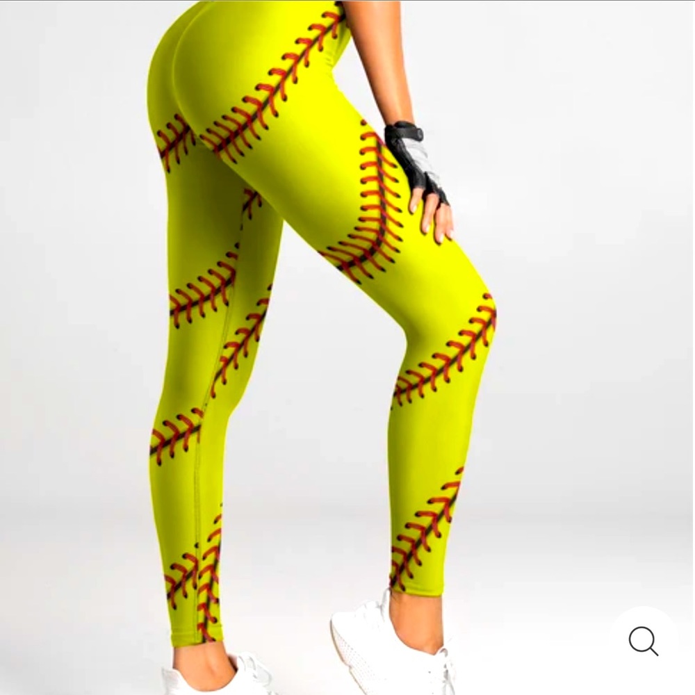 🆕🥎 Baseball Softball Leggings🥎🛼👠